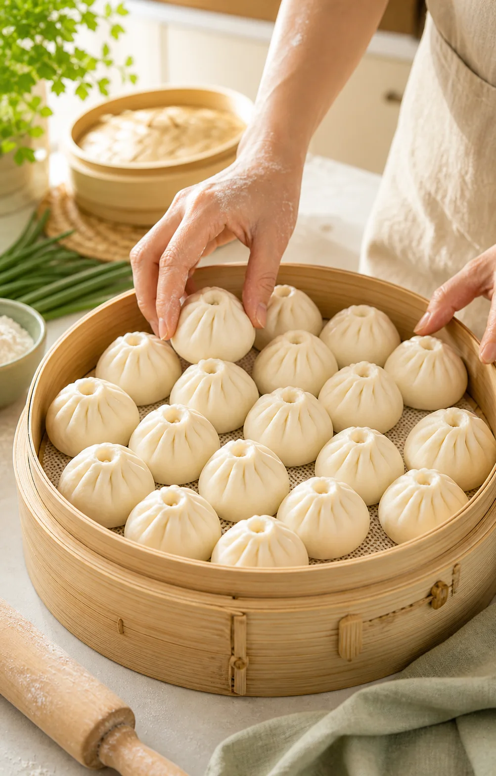 Bánh bao mini Quảng Đông thành phẩm