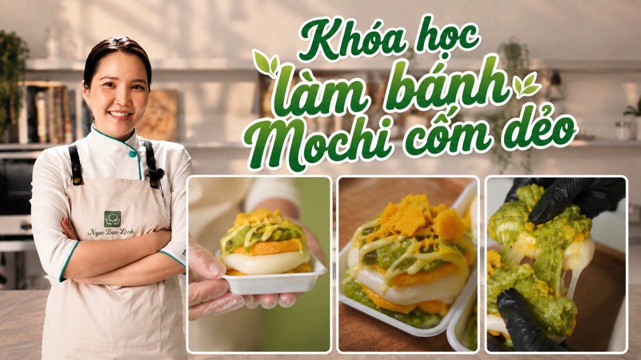 Khóa Làm Mochi Cốm Dẻo